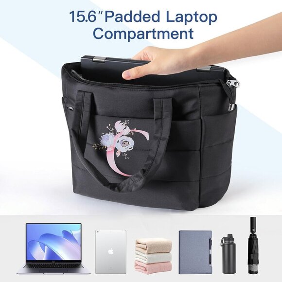 Ultra-Lightweight Personalized Tote for Women - Perfect Travel Companion - Picture 2 of 7